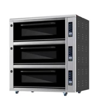 Трехъярусная электрическая печь KING KPS-36A с паром и каменными плитами