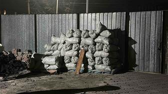 Уголь в мешках