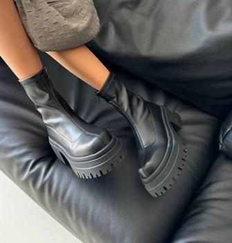 Черные челси чулки осень