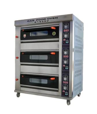 Пекарский шкаф газовый, 3 секции 6 противней