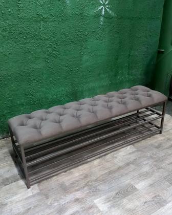 Обувница. Пуфик. Банкетка лофт. Прихожка панель пуф.