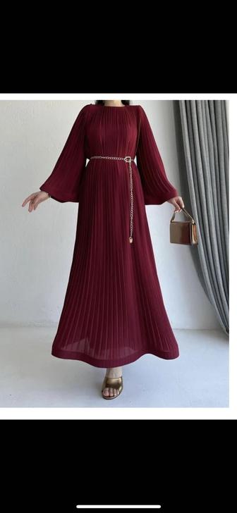 Платье бордовый