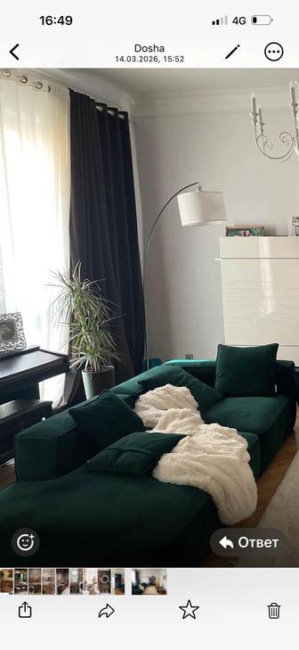 Диван велюровый , почти новый