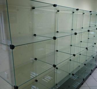 Стеклянная витрина секционная для конфет и сухофруктов