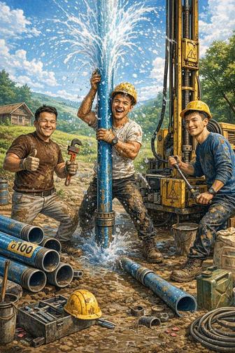 Бурения на воду скважина