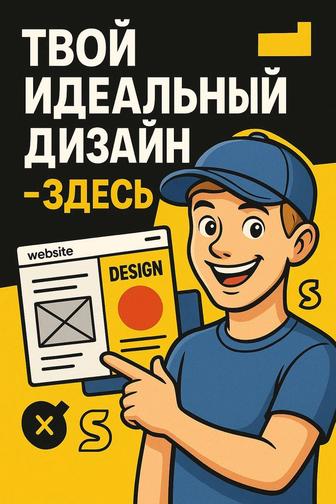 Дизайн любой сложности KASPI RED, рассрочка