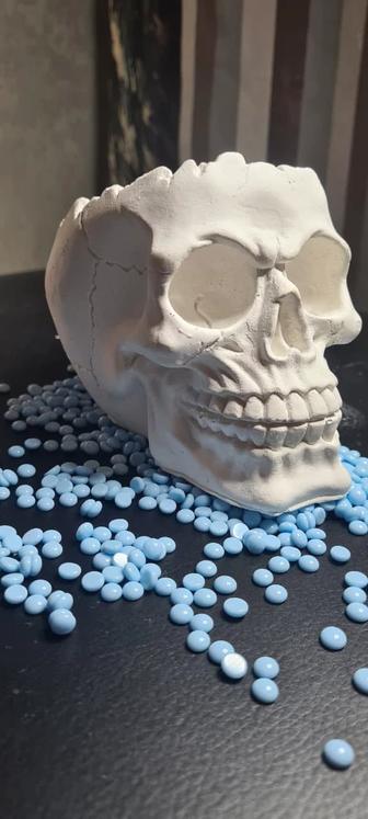 Фигура Череп из гипса