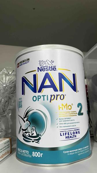 Продам смесь нан оптипро 2 с 6мес, почти новая