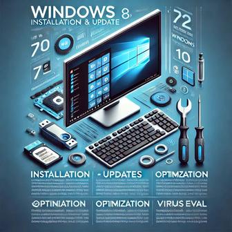Windows 7, 8, 10, 11 орнату және жаңарту қызметтері!