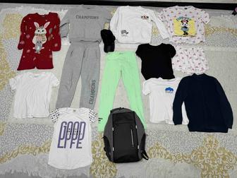 Отдам детские вещи пижама платье спортивный костюм футболки