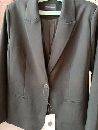 Пиджак черный plus size