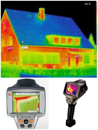 Тепловизор. Обследование домов, квартир, и т.д. на наличие теплопотерь.