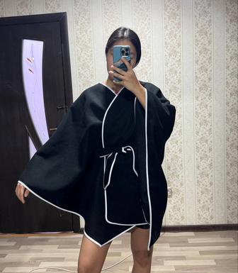 Пончо кейп. Кардиган пальто.