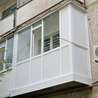 Металлопластиковые балконы, балконные пары.