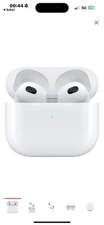 Наушники Apple AirPods 3 with Lightning/Wireless Charging белый