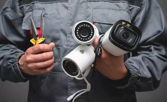 Установка видеонаблюдения для безопасности