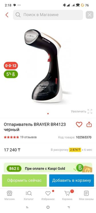 Отпариватель Brayer