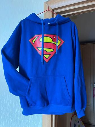 Толстовка superman (уни, новая, тёплая)