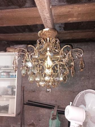 Люстра из горного хрусталя, б/у