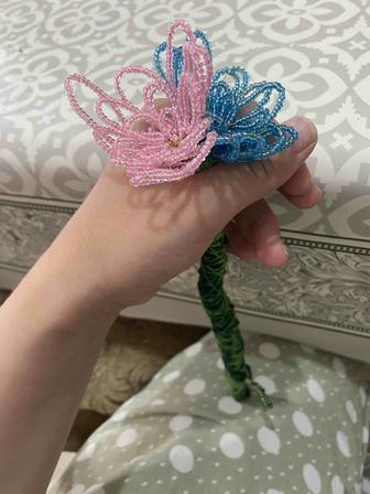 Роза из бисера