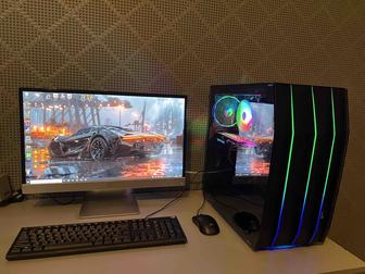 Компьютер игровой с монитором RX 480 8gb/i5/16gb/SSD