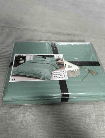 Элегантный постельный комплект - однотонный 2-х спальный