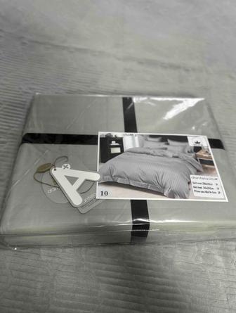 Элегантный постельный комплект - однотонный 2-х спальный