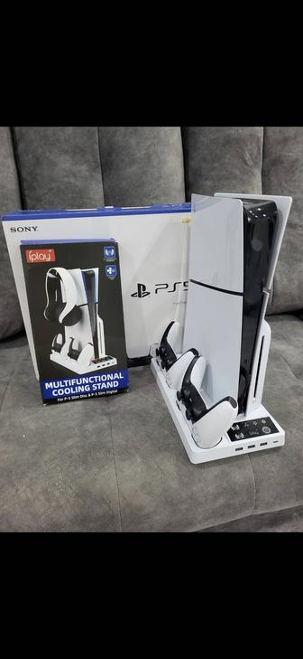 Playstation5 slim и 2 джойстика с играми пс5