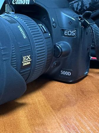 Фотоаппарат Canon 500d в комплекте 2 объектива Sigma