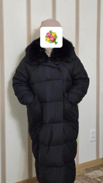 Пуховик женский меховое зимнее пальто за полцены