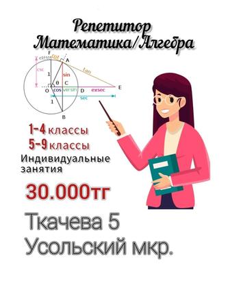 Репетитор по математике и алгебре