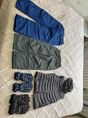 Безрукавка, баллонные штаны-2шт., перчатки-2шт.