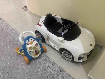 Продам управляемый детский автомобиль и каталка