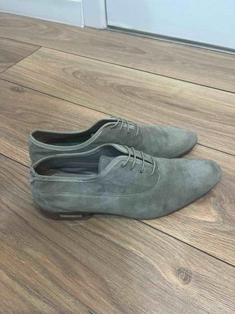 Мужские оксфорды из замши