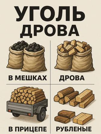 Уголь в мешках.