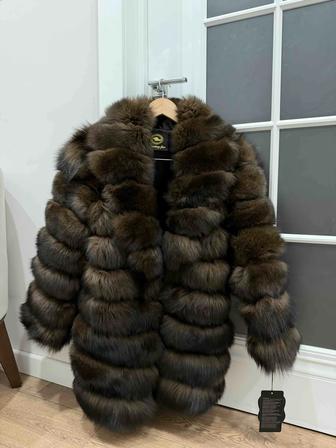 Натуральный песец мех шуба