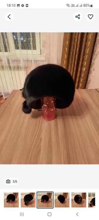Шапка норковая женская.