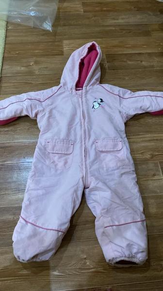 Зимний комбинезон для девочки, теплый, 612 мес