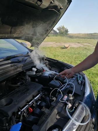 Проверка Дымогенератор на подсос воздуха