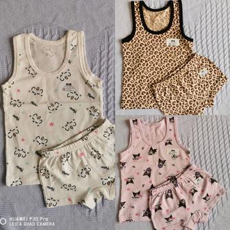 Милые наборы для девочек (майка трусики)