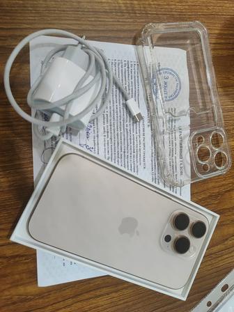 Комплект. Гарантия. Iphone 16 pro, 256 Гб, золотая расцветка