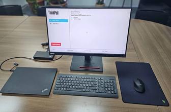 Ноутбук Lenovo ThinkPad T14 Gen 1 (Монитор 2К, Докстанция, клава и мышь)