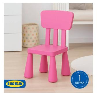 Стул IKEA МАММУТ 40382323, пластик, полипропилен, 39x26x67 см, розовый