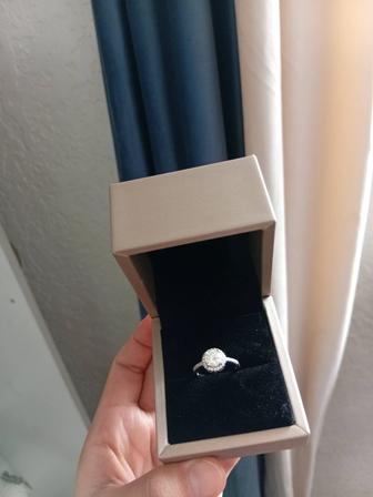 Кольцо серебро