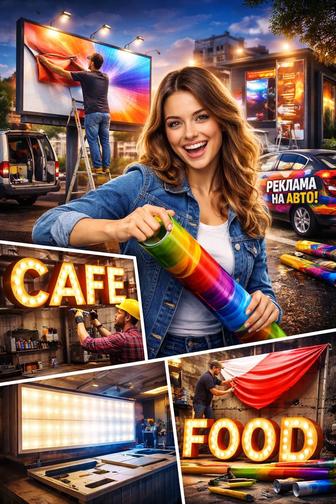 Монтаж наружной рекламы