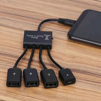 OTG переходник с usb hub