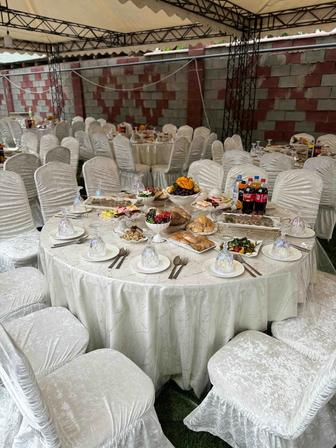 Прокат посуды,столы,стулья,жер үстел,домалақ,шатыр,оформления,қазан-ошақ