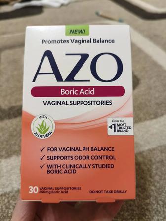 Вагинальные свечи AZO Boric Acid (Борная кислота)