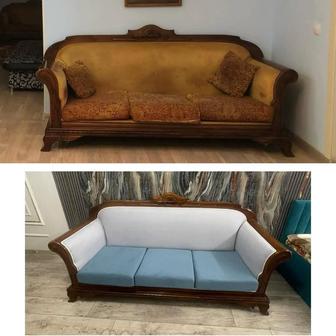 Перетяжка и реставрация по мягкой мебели в Астане