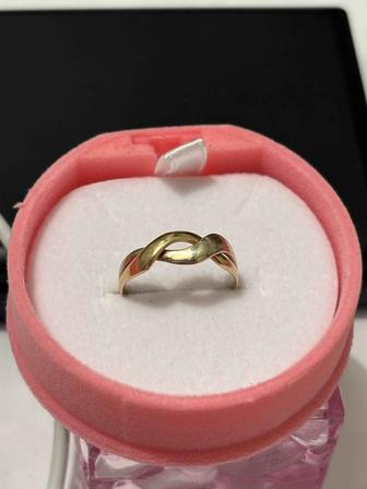 кольцо желтое золото 585 пробы